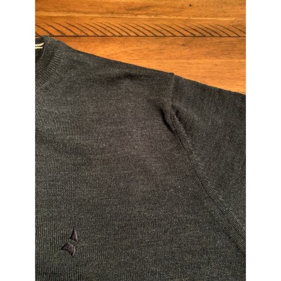 Navigare Mens Large Acrylic + Wool Blend Mens Sweater LARGE Blue/Gray Color Read - Picture 4 of 8